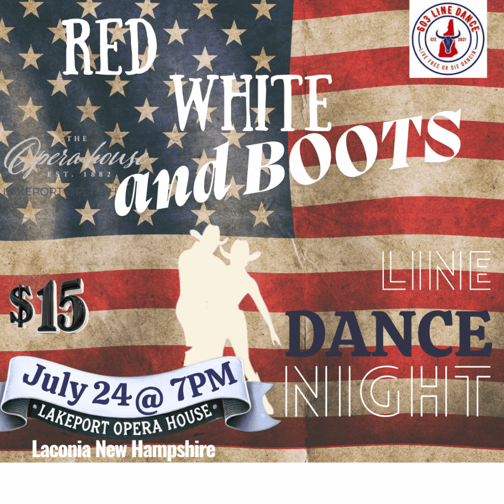 Line Dance • RED WHITE & BOOTS